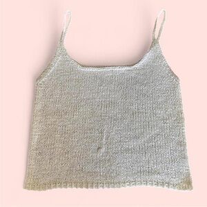 Vintage Jones New York Crochet Women's Tank Boho Coquette Y2K